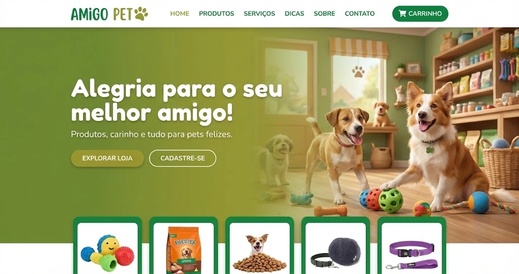 Interface E-commerce de Moda